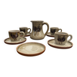 Coffee service in real French stoneware