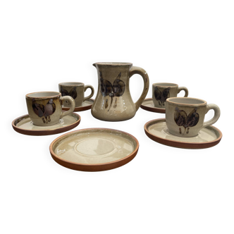 Coffee service in real French stoneware
