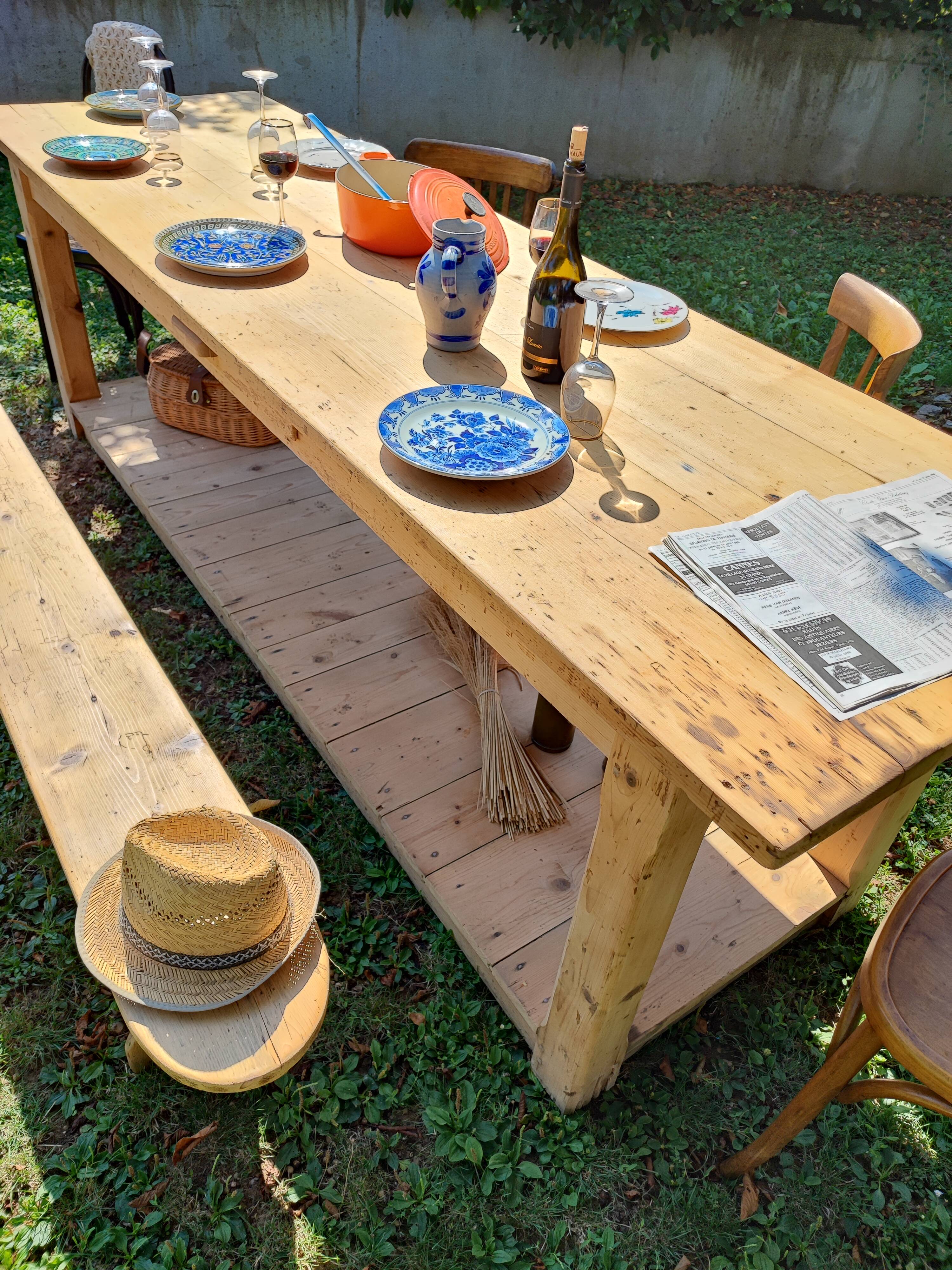 Old draper's table
