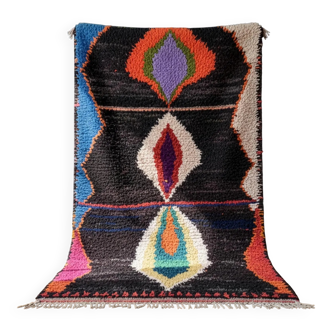 Moroccan rug made of natural wool, handmade, 3x2 m.