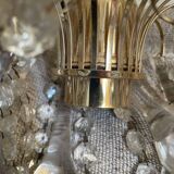 Murano glass and gold metal pendant light