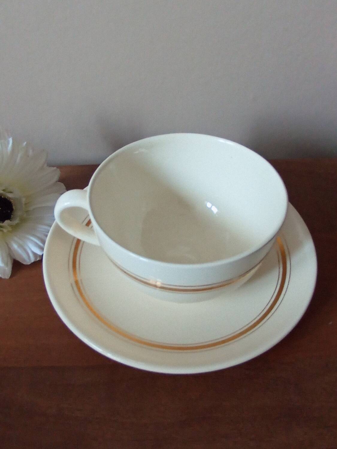 Vintage Villeroy and Boch breakfast cup and saucer