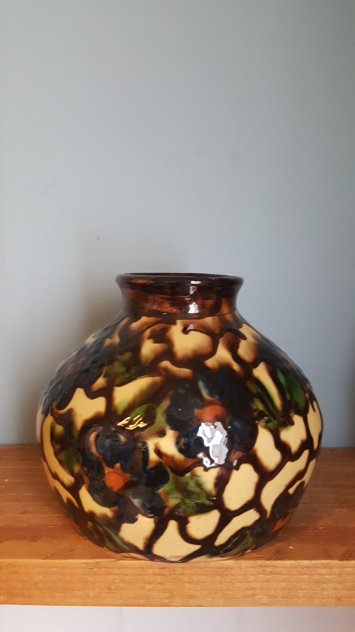 Vase céramique signé