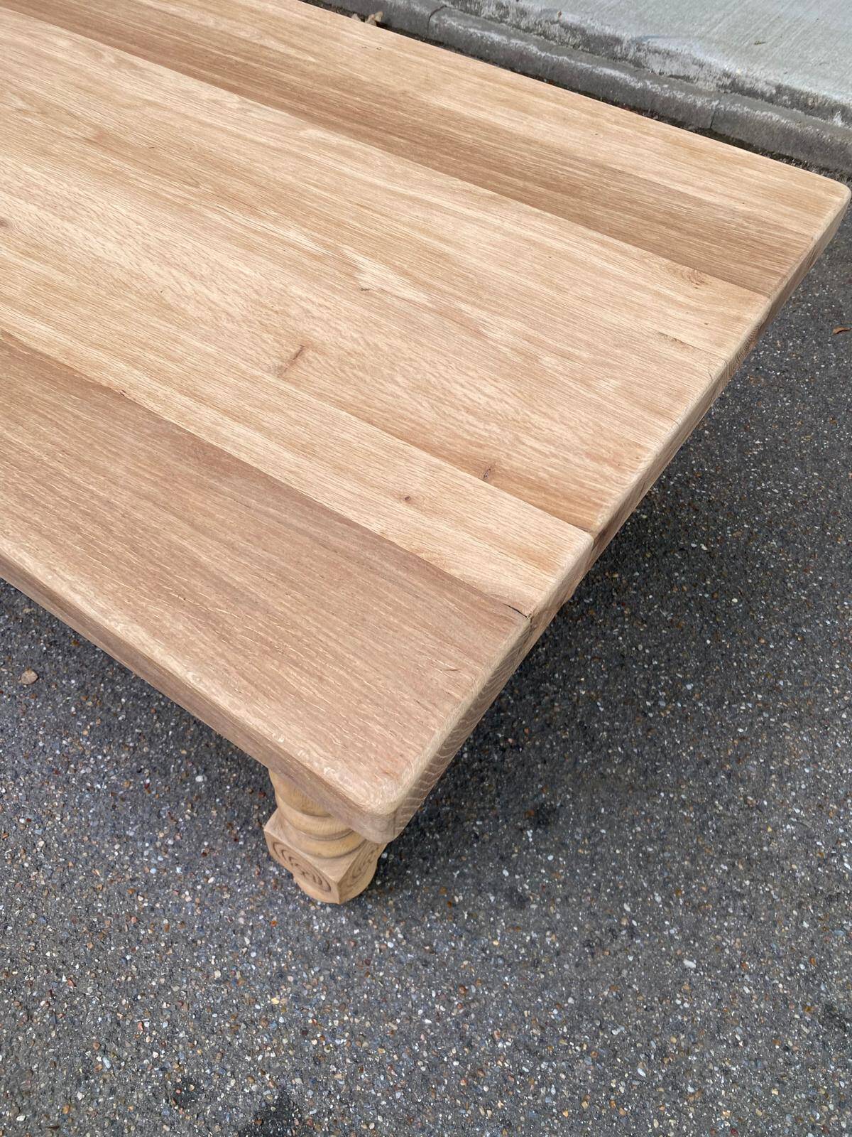 19th century farmhouse table renovated in solid oak 200cm