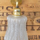 Brass and moulded glass sconce