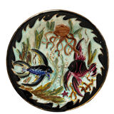 Vallauris dish signed Pugi