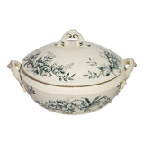 Earthenware tureen from Salins model Cyclamen