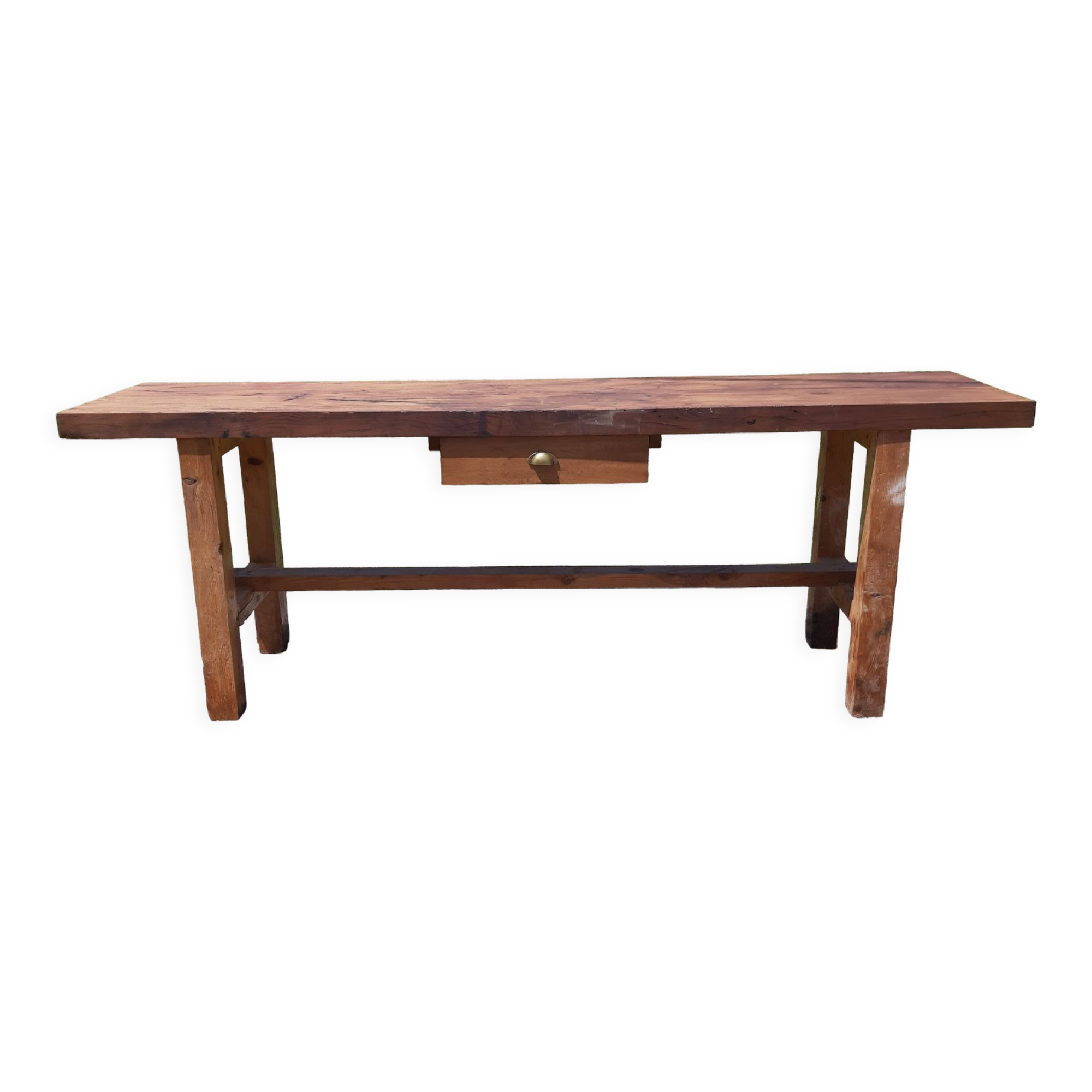 Wooden workbench with 1 drawer