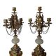 Paire de chandeliers en bronze