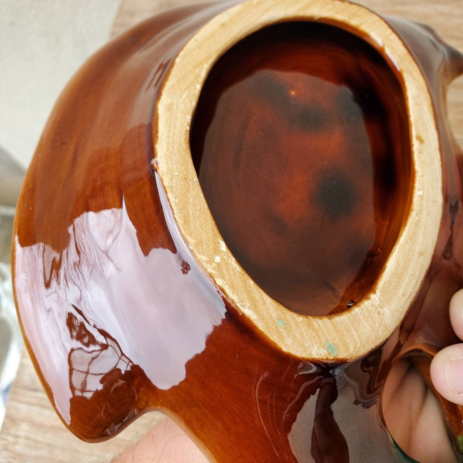 Vintage ceramic fish pocket