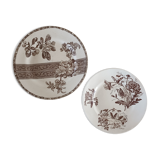 2 plates earth of iron E. Bourgeois and Salins