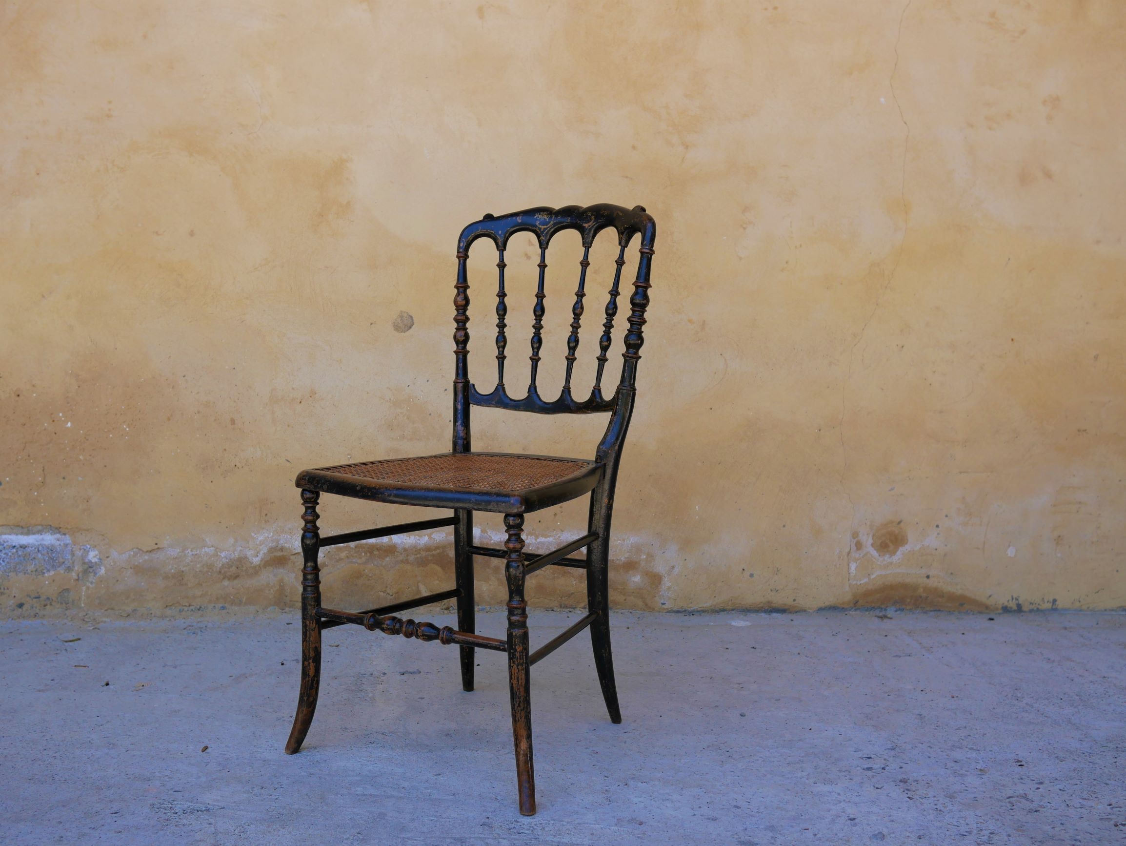 Napoleon III Chair in wood and cannage, twenties