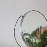 Standing mirror, porcelain base, vintage