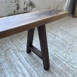 Pair of benches in walnut and solid oak 230 cm