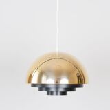 Danish vintage pendant lamp Milieu by Jo Hammerborg, Fog og Morup, 1970