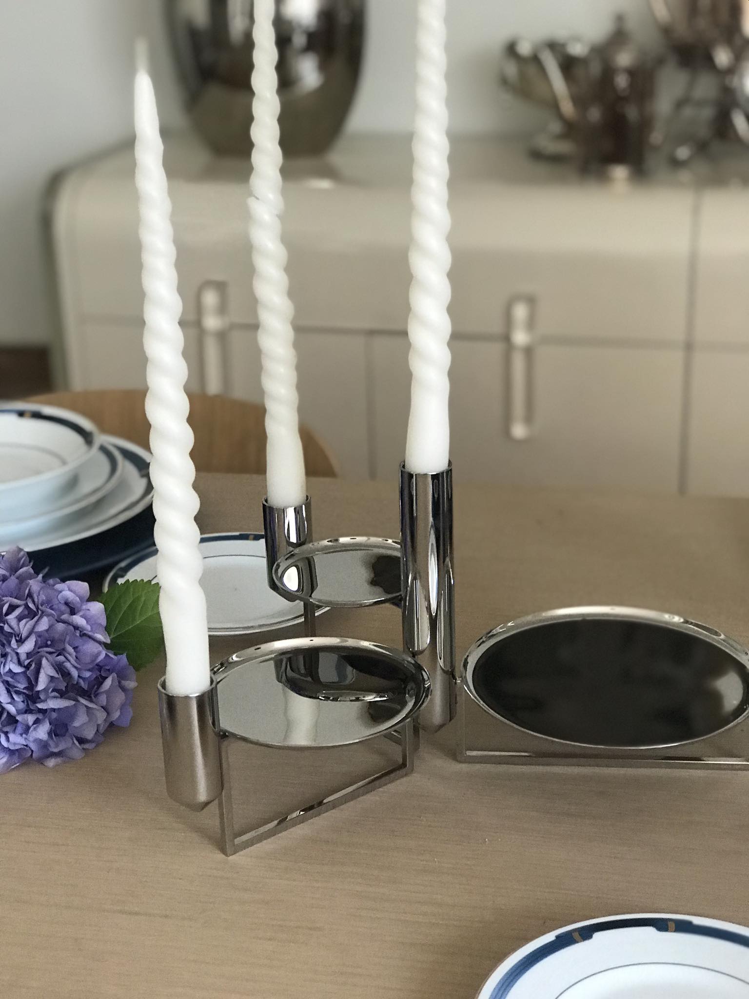 Georg Jensen centerpiece candle holder