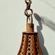 Vintage rattan hanging lamp – woven bamboo pendant light – boho design