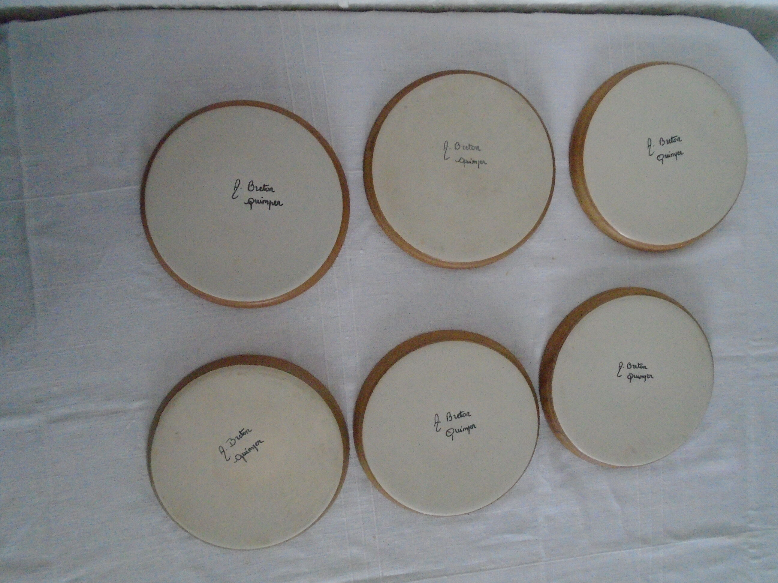 6 flat plates sandstone a. Breton Cuimper L2