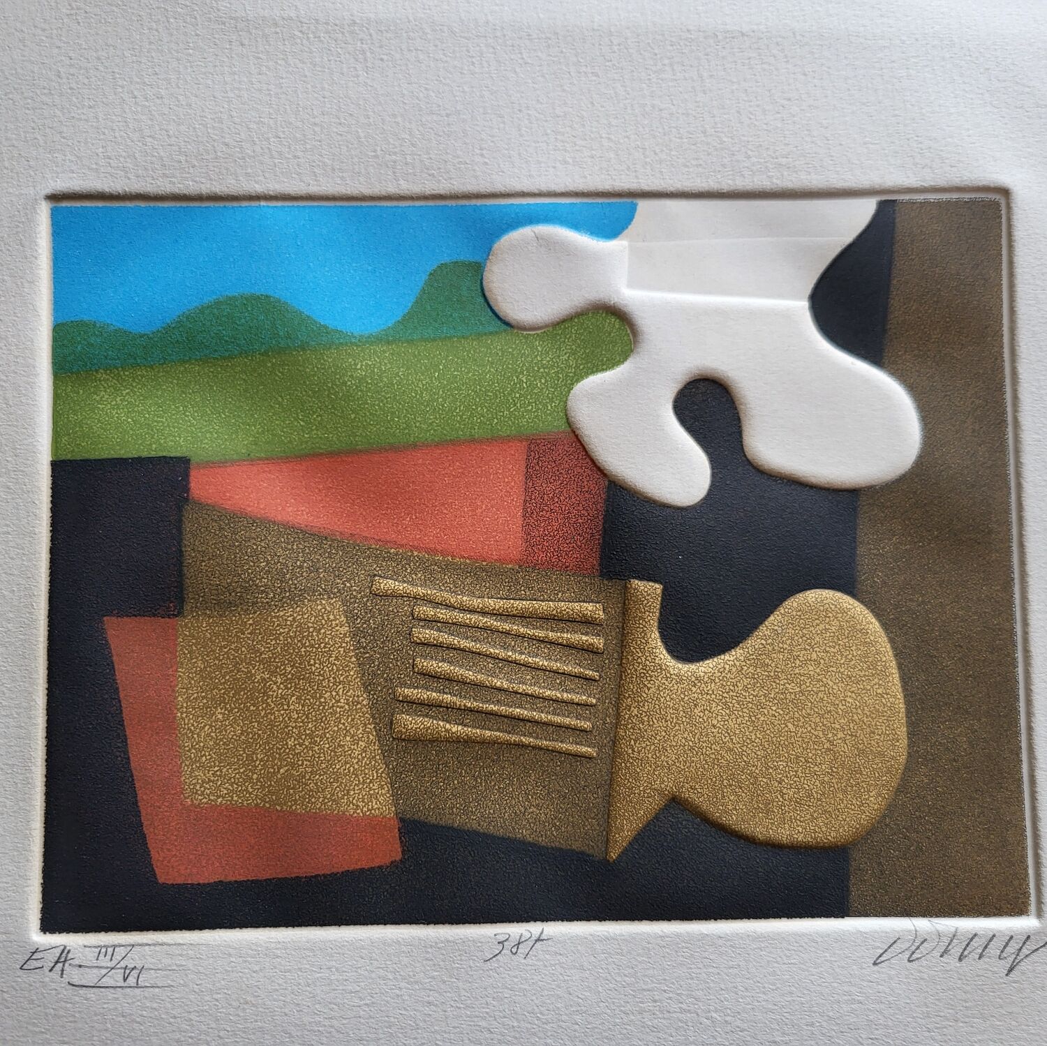 Artist's proof Bertrand Dorny, signed and numbered.