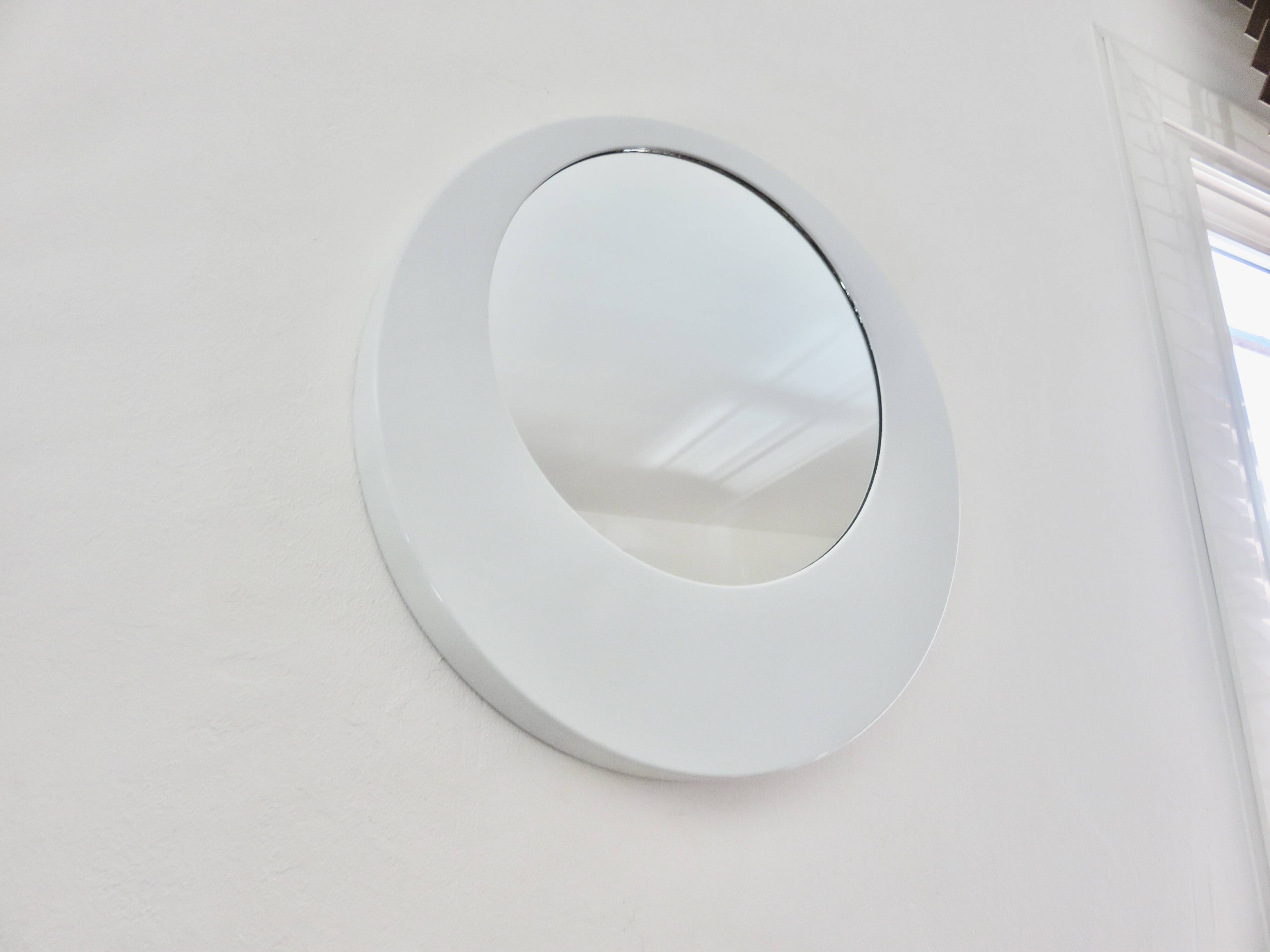 "Off-centre" or asymmetrical mirror, 1980s - 1990s.