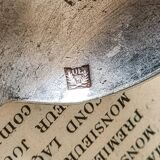 6 small spoons, silver metal 5gr, mix of 2 models, art nouveau style