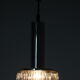 1980s Chrome and Glass Pendant Lamp, Germany