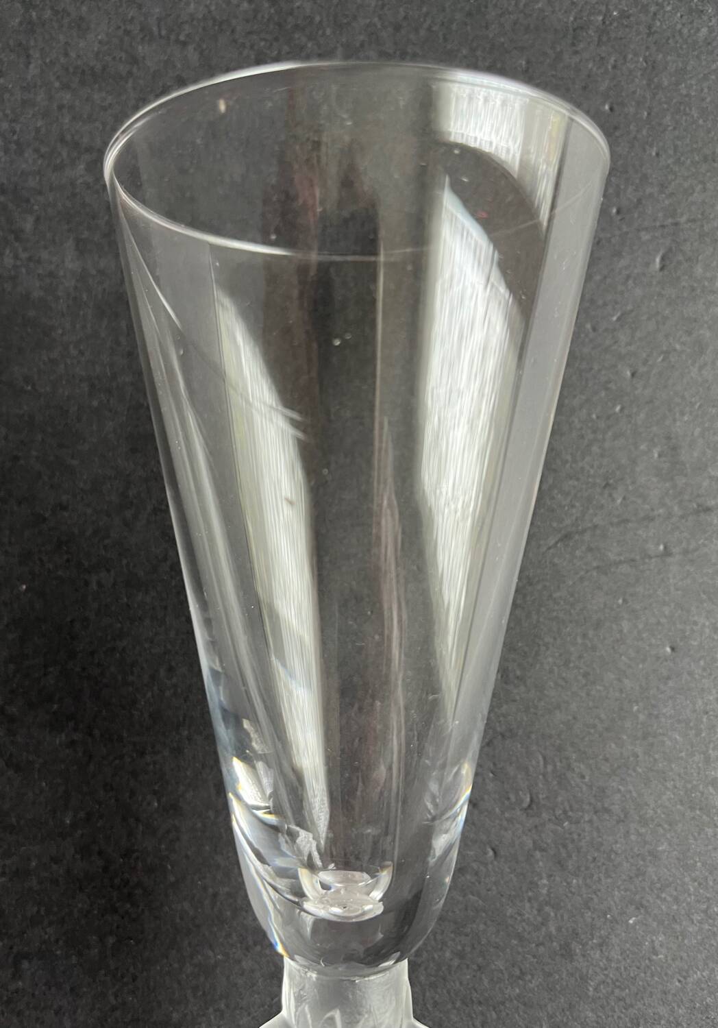 6 Bayel crystal champagne flutes