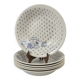 6 Sarreguemines earthenware plates