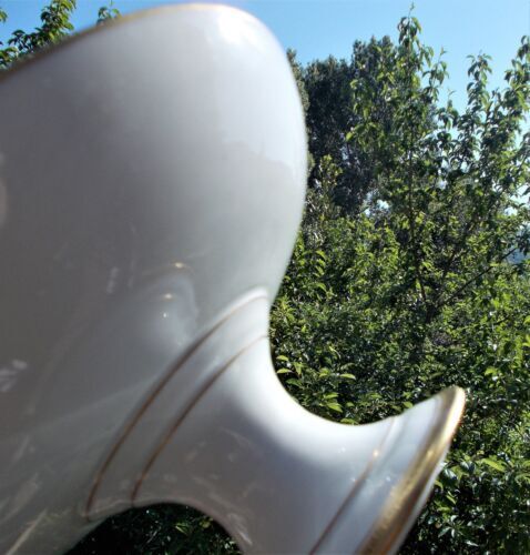 Porcelain compotier of Limoges golden border