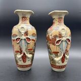 Pair of Vases Satsuma 29 cms Japan early XXe