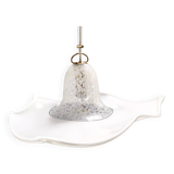 Suspension en verre de Murano blanc, marque La Murrina, Italie, années 1980
