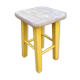 Tabouret vintage bois-années 1970