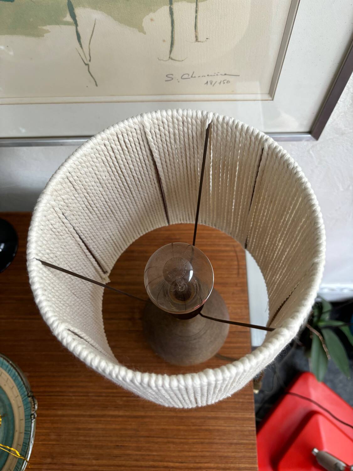 Vintage sandstone lamp