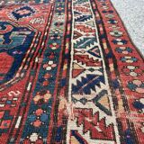 Tapis ancien du Caucase, kazak cloud band, circa 1880
