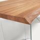 Kave Home table – model "Lotty" Oak & glass – in perfect condition