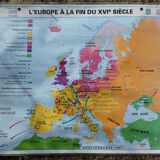 Old school MDI map "The world at the end of the 16th century"