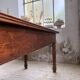 Table de ferme ou table de drapier noyer massif 1900