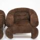 Paire de fauteuils par Adriano Piazzesi, Italie, années 1970
