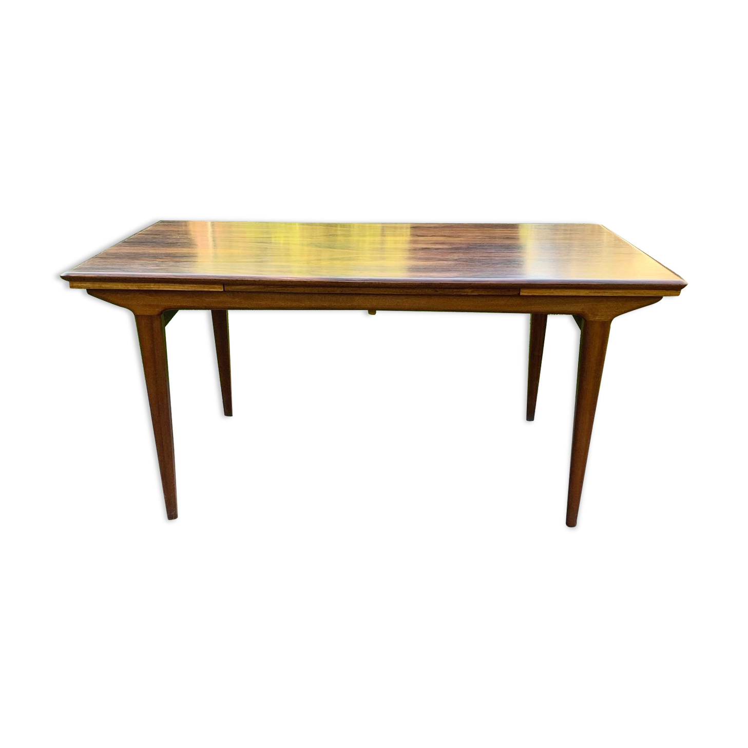 Rosewood table 60s with extensions of LB manufacturer