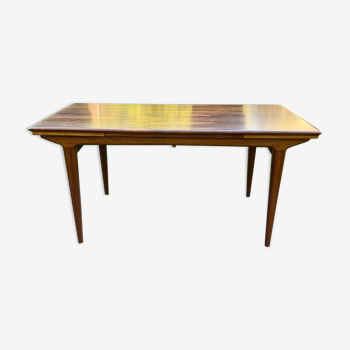 Rosewood table 60s with extensions of LB manufacturer