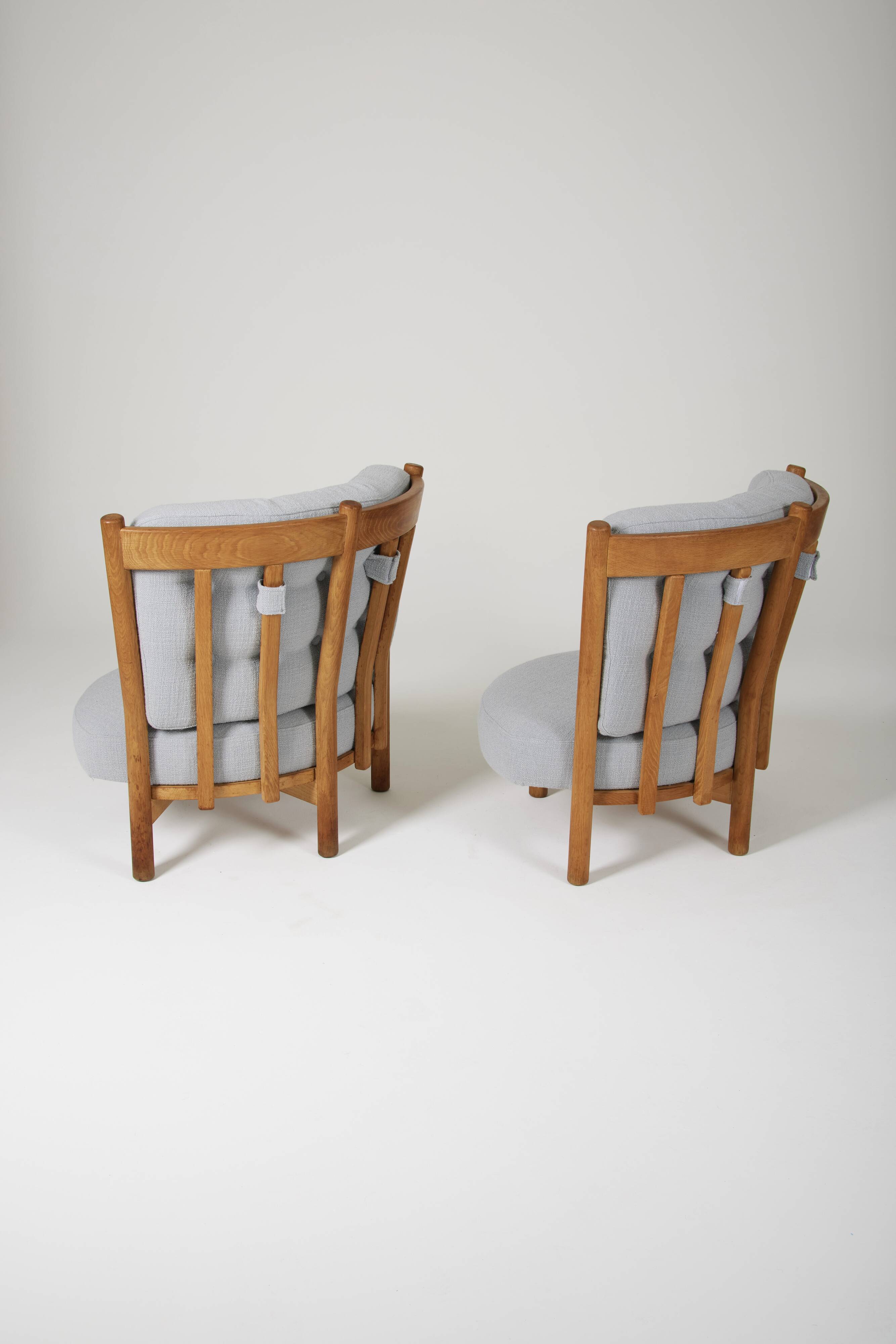 Guillerme & Chambron wooden armchair