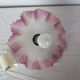 suspension with opaline pink-lilac lampshade