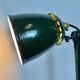 Industrial Green Enamel Adjustable Table Lamp, 1960s