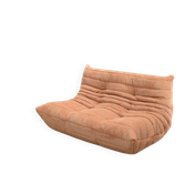 Togo 2-seater sofa by Michel Ducaroy - Apricot