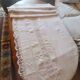 Antique linen cloth monogrammed CP