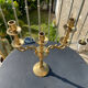 Old brass candle holder