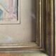 Watercolor painting p. rabagliati rue rossetti old nice 1950 + frame