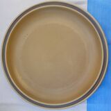 9 flat plates in Sarreguemines stoneware