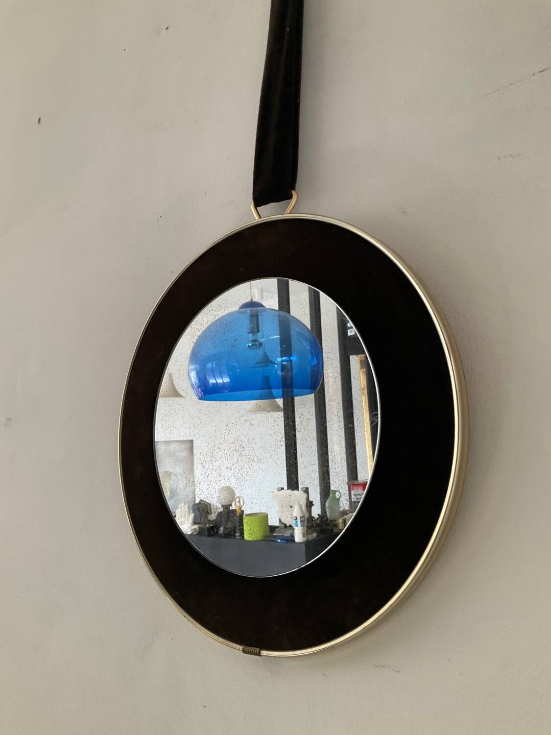 Miroir médaillon des années 60