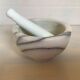 Marble mortar and pestle